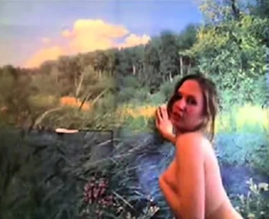 young girl dancing in front of the camera