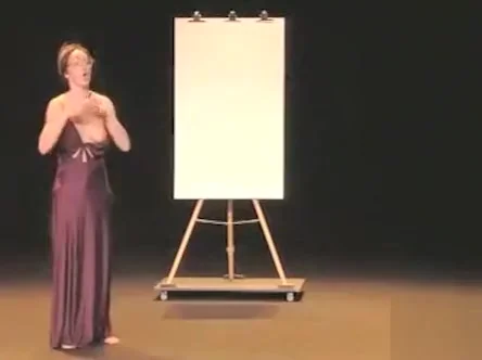 Comedian in a nightgown lets her nipple slip