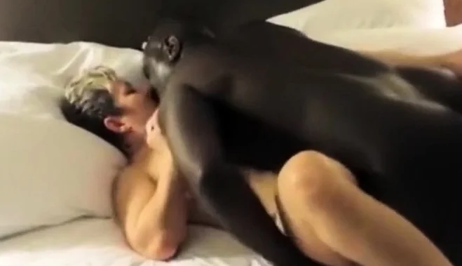 Grandma gets fucked by bbc and cuck watches