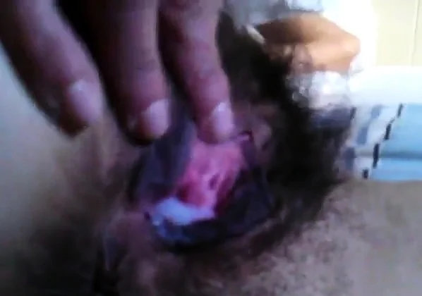 Creampied hairy pussy