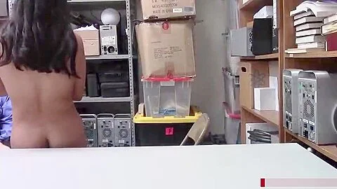 Thief store cashier sucks officers dick