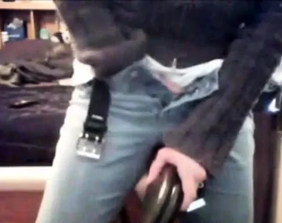Babe humping a chair