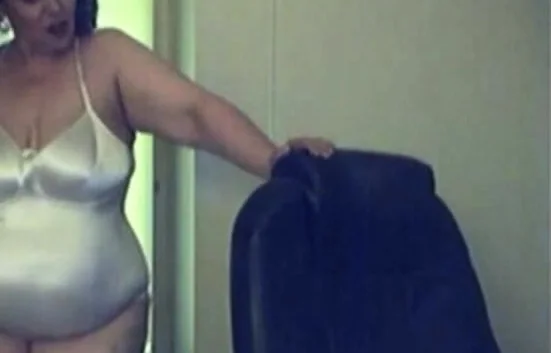 bbw granny in sexy satin body