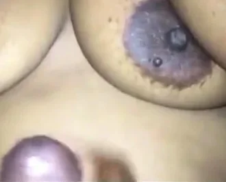 Cumshoot on big boobs
