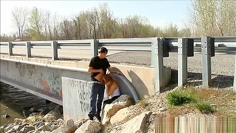 Quickie Sex by a Bridge with Traffic