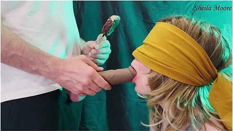Ice Cream Taste Game. My Stepsister Swallows My Cum- Sheila Moore