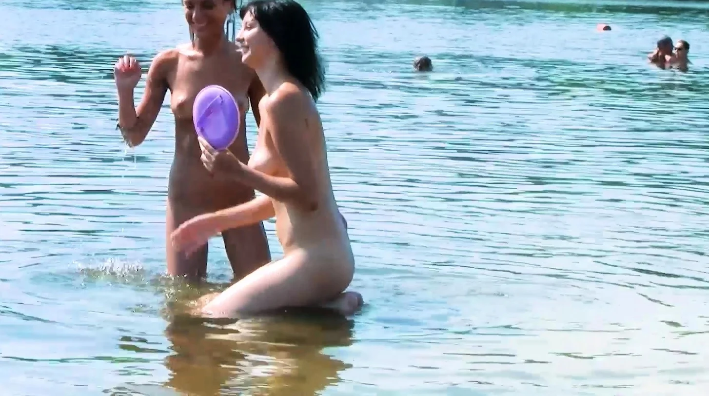An adorable nudist girls