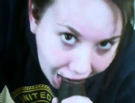 Pretty White teen gags herself on BBC