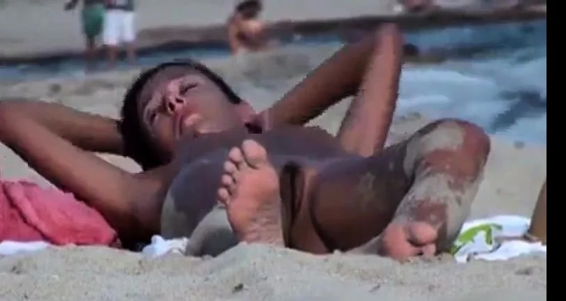 Nude Beach - Hard Nipple Mature
