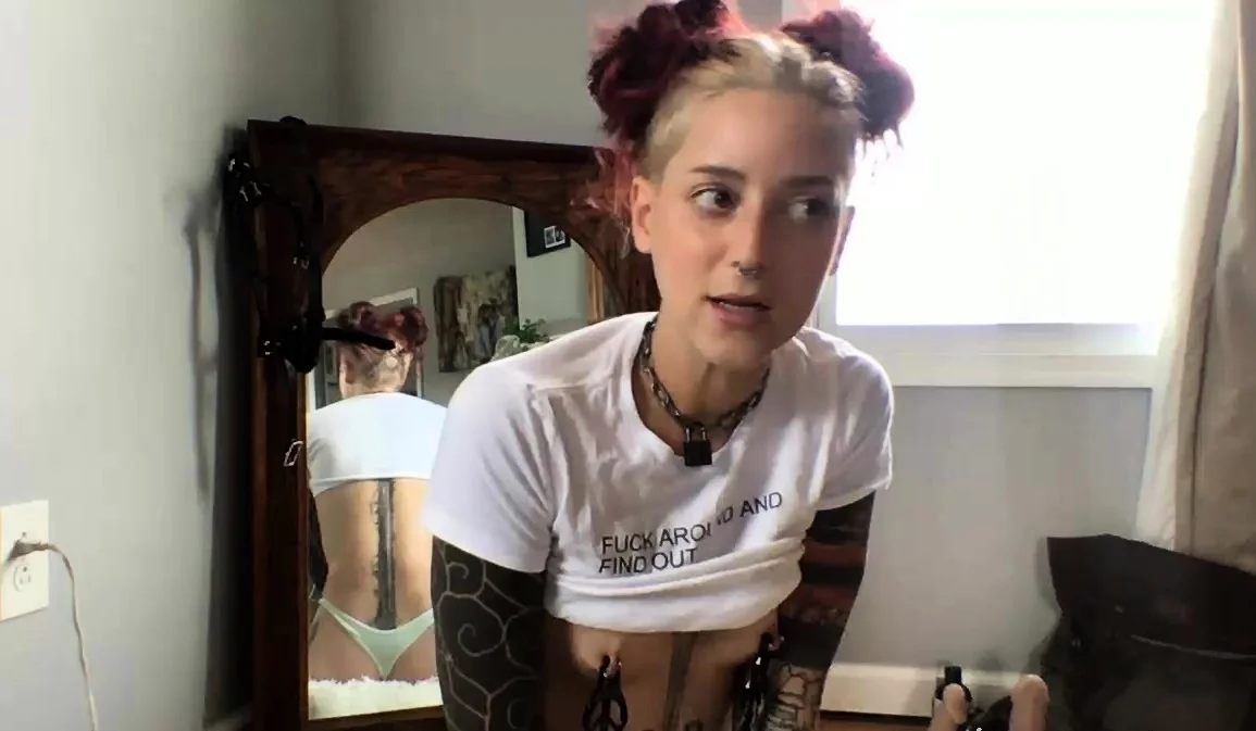 Close up teen masturbation