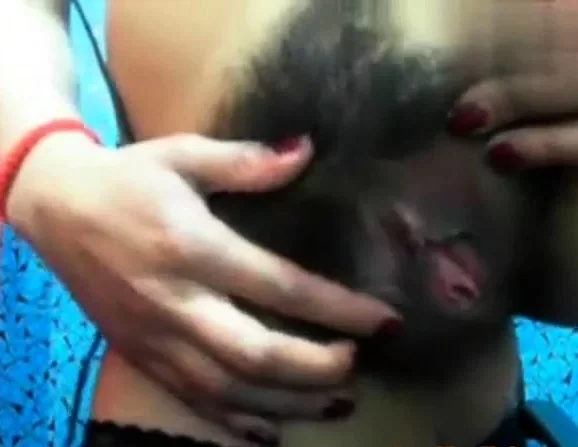 Hairy webcam chick