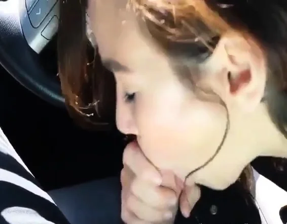 What a Blowjob! Hot Babe Blows In Car Public View!