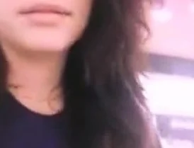 girl uses cucumber in restroom