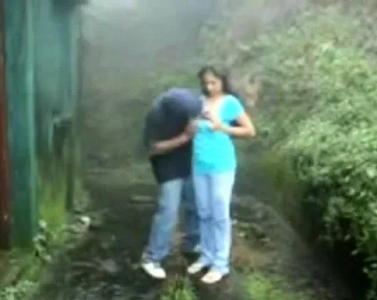 Outdoor Public Suck Fuck Rain