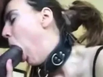 young white girl pleases her black master