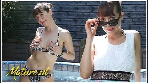 Beautiful Mature Woman Makes Herself Cum In Hot Tub