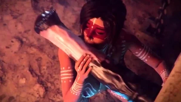 Foxy 3D Superwoman bounces up and down on a cock