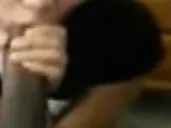 Asian girl milks black dick