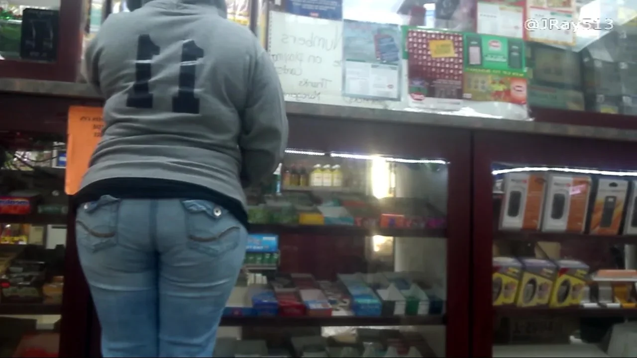 Candid Whooty Wedgie Jeans
