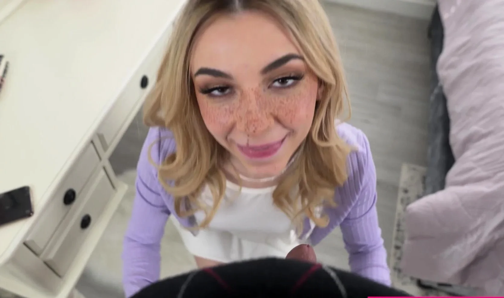 Tiny stepsister caught watching porn