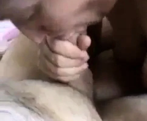 girl with saggy tits gets full load in mouth
