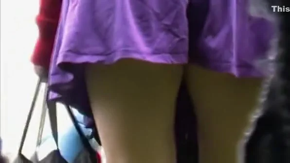 Woman wearing crotchless panties