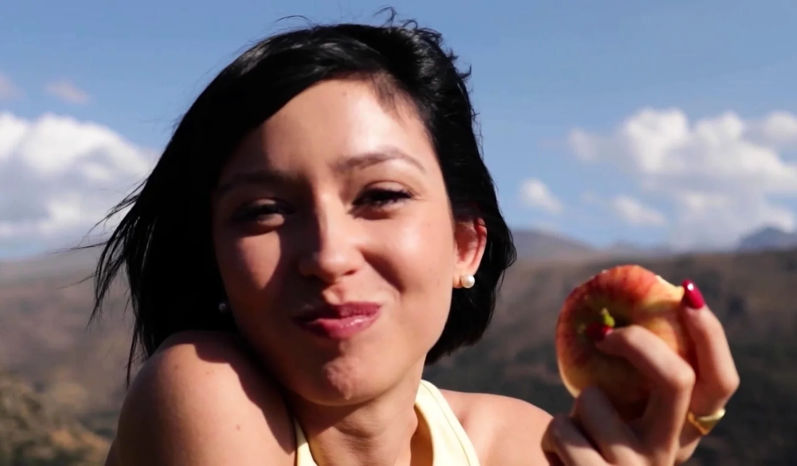 Attractive latina teen loves nude hiking