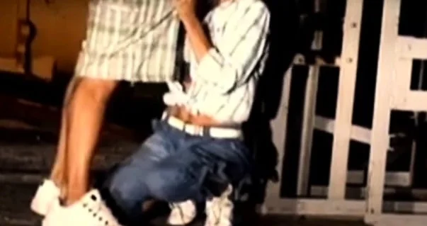 Caught by a stranger while urinating in public