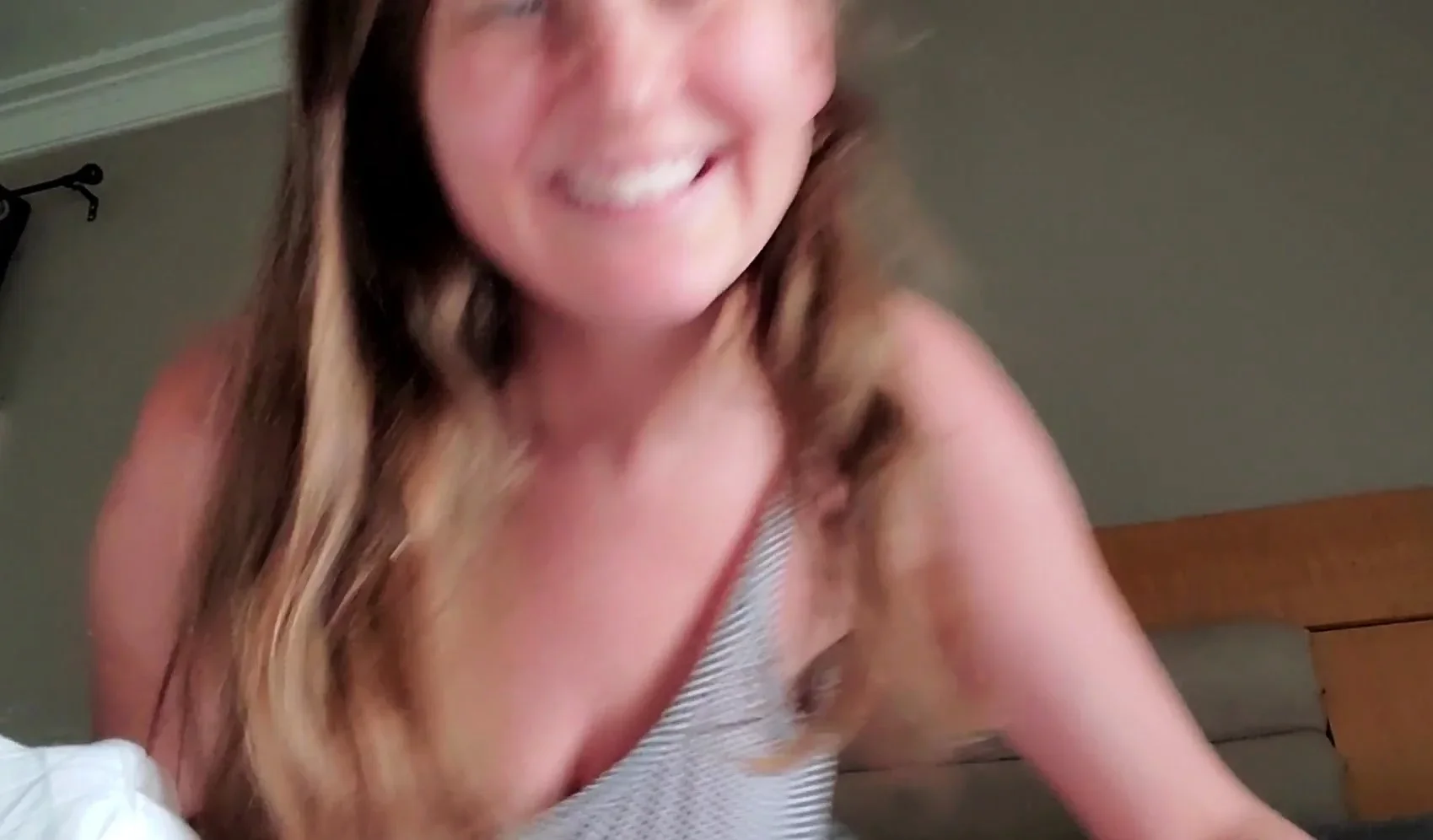 Chubby Brunette Big Boobs Dildo Masturbation
