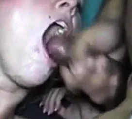 Busty blond with tatoos gangbanged