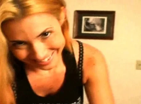 Amateur blonde gives great handjob