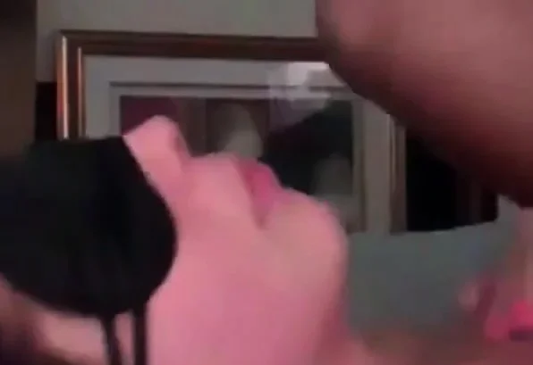 Blindfolded Girls Face as She Gets Fucked and Facial