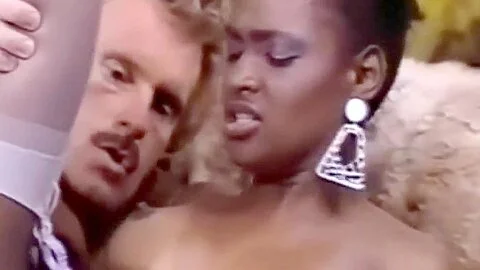Beautiful Ebony waitress in white stockings nicely fucked