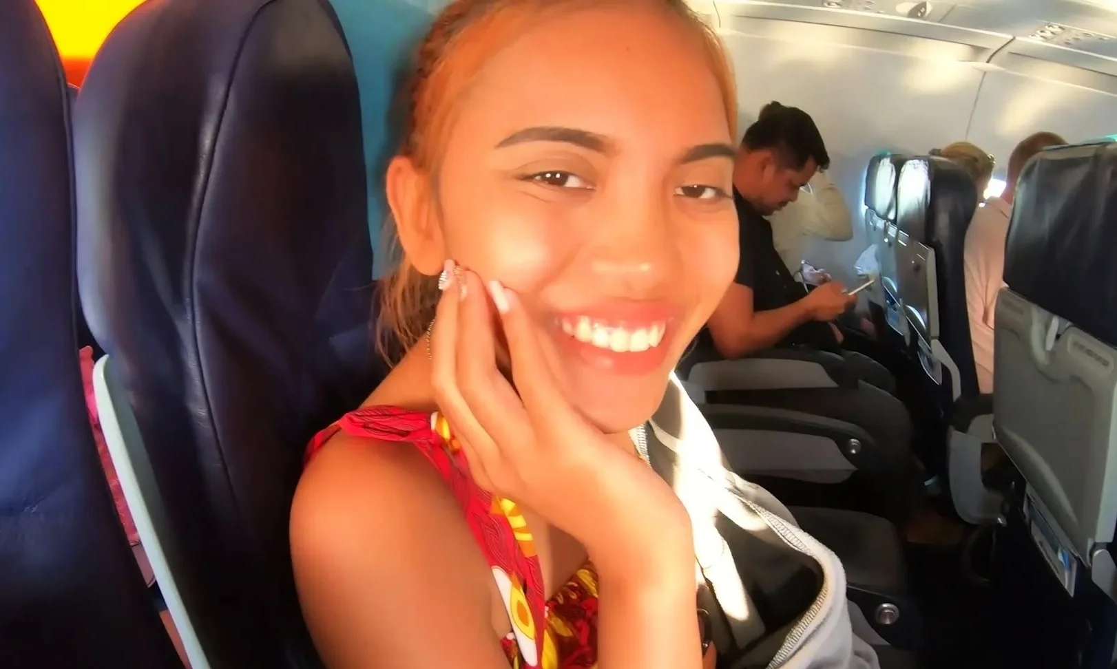 Airplane travel and sex in the hotel
