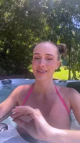 Busty curly brunette with big boobs fucks on couch