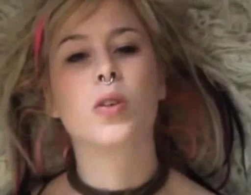 Teen face as she masturbates