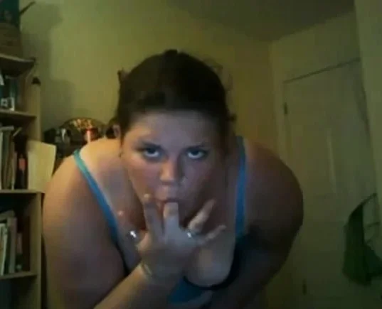 BBW Shoves a Toy in her Fat Pussy