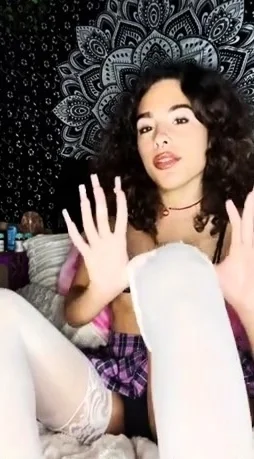 Celeste Cherries Upskirt Teasing