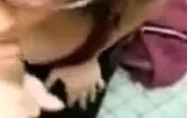 Amateur Coed public bathroom sex