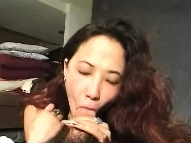Beautiful Maki rides her man's cock and then swallows his hot juices