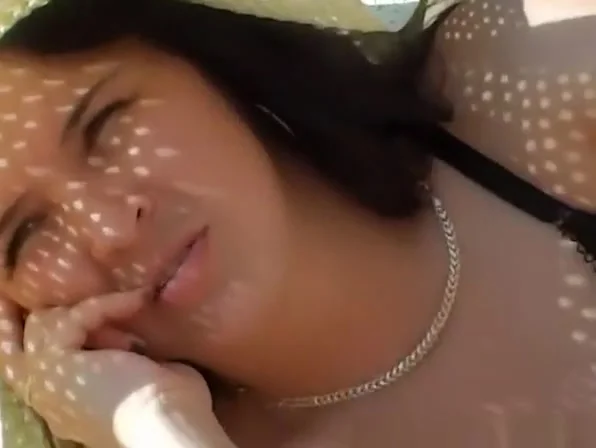 Woman in see through bikini bottom