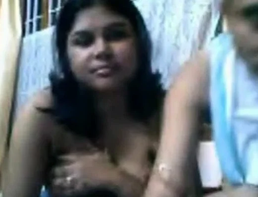 Desi couple giving a show on webcam