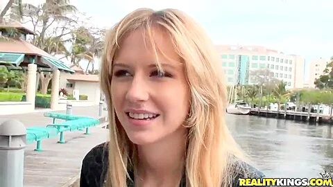 Josh records golden haired Kelly Klass while stripping